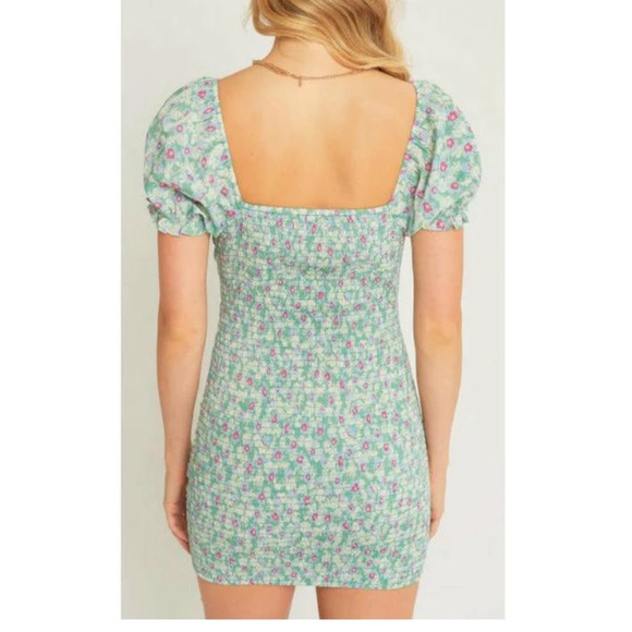 Love Tree Ruched Pink Bodycon Mini Dress with Drawstring - Picture 10 of 11